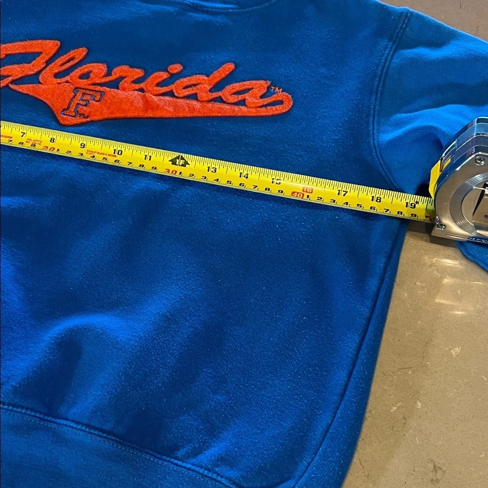 J. America Blue Preppy Vintage Sweatshirt FLORIDA Med - Picture 6 of 7